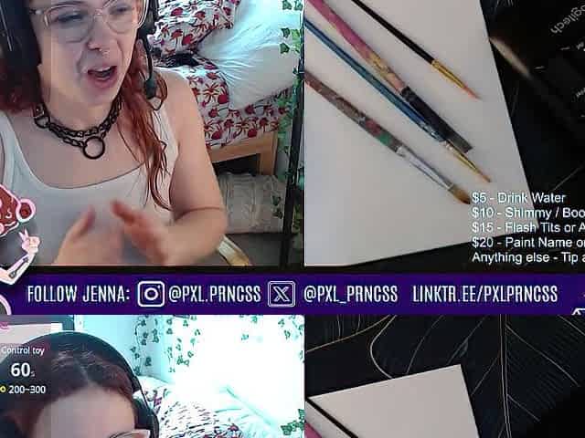 Livestream: Painting My Nude Body & Masturbating with Fans!