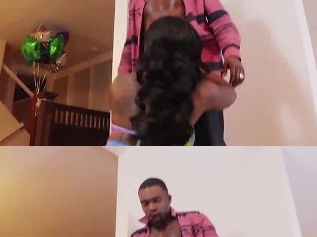 Brown Butt Nympho Gogo Gets Rome Major's Huge Weenie As A Present!