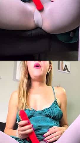 Sexy hottie Anetta Keys enjoys a solo toy masturbation