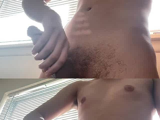 Edging until huge ejaculation
