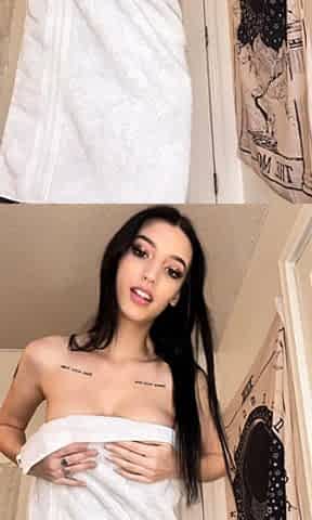 Busty brunette solo masturbation