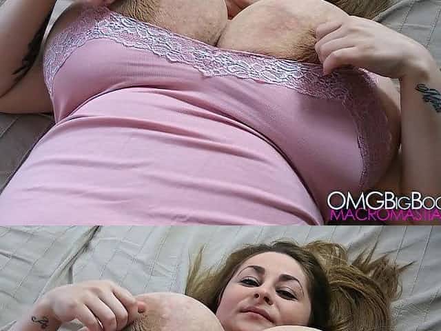 Amateur with massive natural JJ-cup tits
