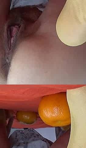 Tangerine Solo Mature Hairy Pussy