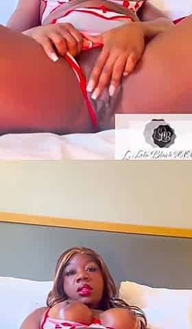 Sexy Big Tit Ebony Fucks Her Pussy Hard