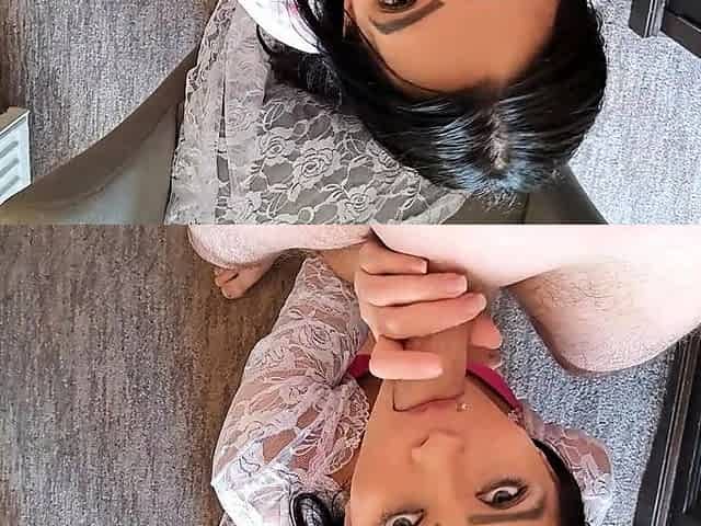 Rough POV Blowjob with Cum in Mouth from Ex-GF