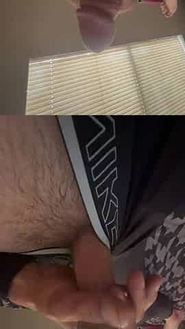 I love jerking off my hard penis in her daybed
