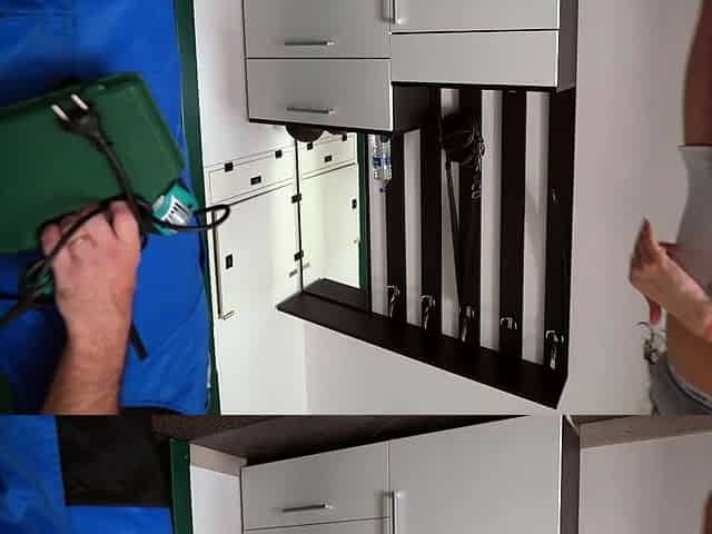 Slut wife pays the repairman for the work with her wet