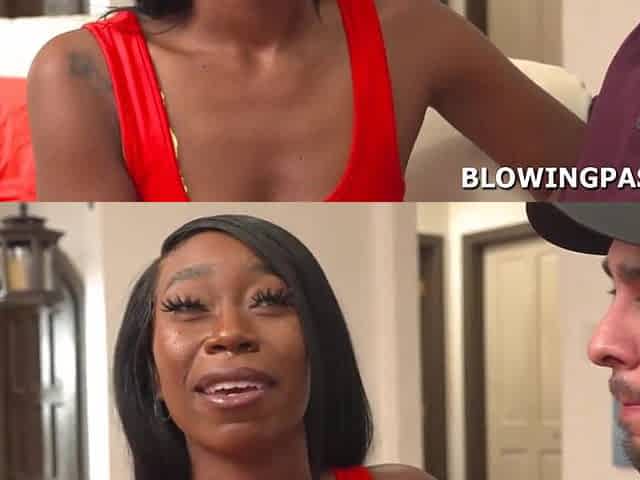 Black gf deepthroats white bfs large wang