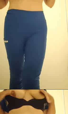 Nurse strip un bathroom
