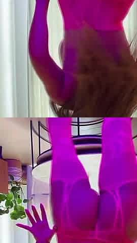 POV Blow Job in Neon Light From Latina Pornstar Mianins