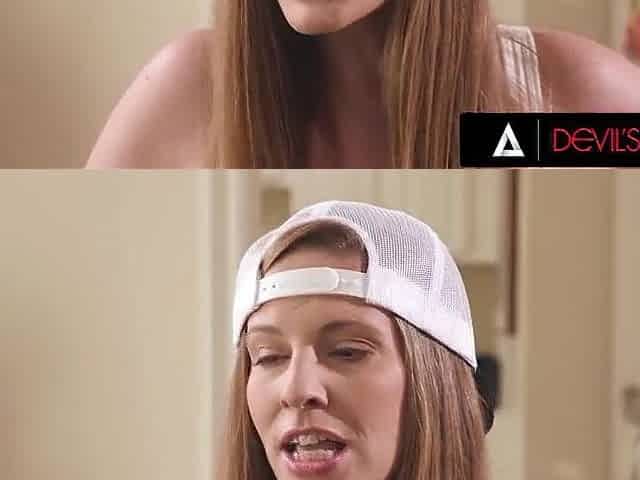DEVILS FILM - Breasty mother I'd like to fuck Adira Allure Curious About Str8 Anal Gets Banged By Neighbour