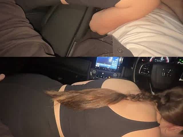 Neighbor Secretly Sucks off in the Car