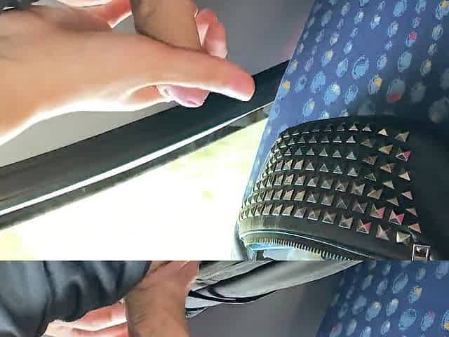 Hand Job On the Public Bus. That guy Comes also fast