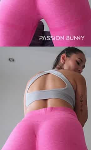 Squats in Tight Pink Leggings