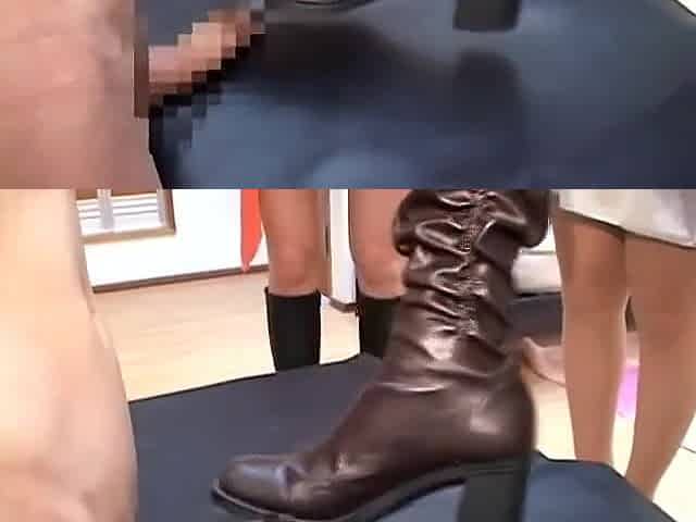 Femdom handjob JP