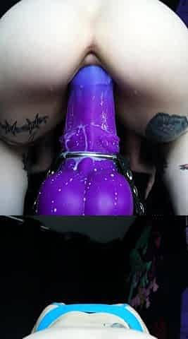 Sexy hottie Anetta Keys enjoys a solo toy masturbation