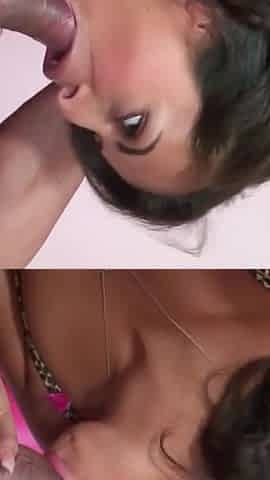 Latina is disturbed when changing clothes and then fucked
