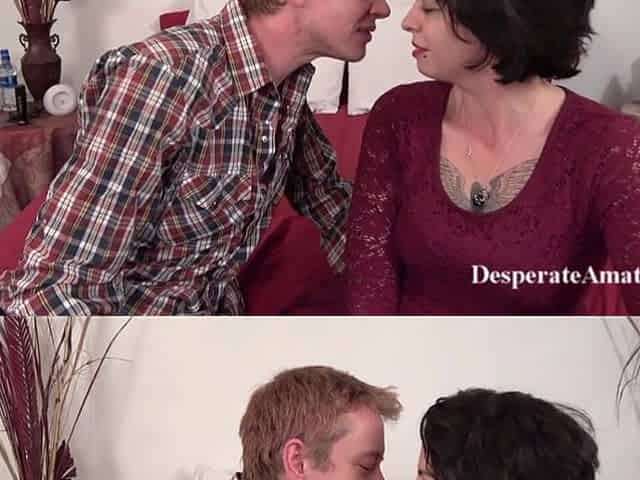 Desperate Amateurs MILFs Angelina and Dawnelle Get Their Tight Pussies Pounded Hard by Big White Cock