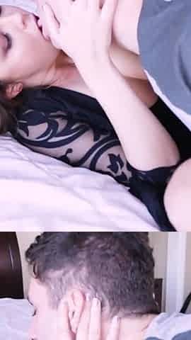 Dillion Harper's Romantic Makeout Turns Into a Big Tits Cumshot!