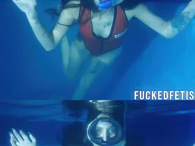 Sexy Slim hawt swimwear diving mask fetish
