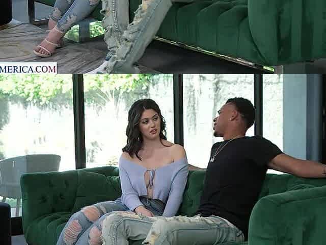 Busty bad girl Ellie Nova takes bbc from her friend's man
