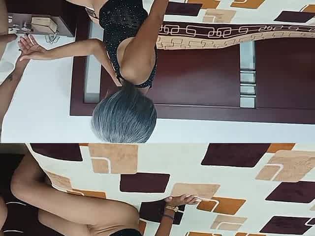 He Asked Me for Help with His Clothes and We Ended up Having Sex in Mom's Bed
