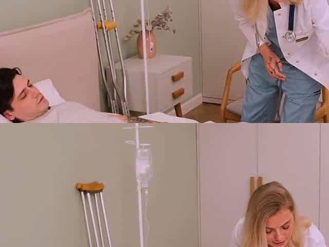 Filthy Nurse Lets Patient Cum Inside Her Tight Pussy - XXX!