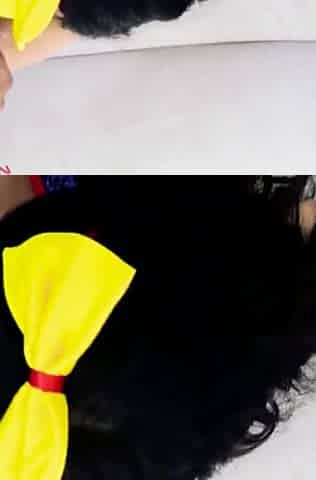 Dirty Snow white change the apple to eat a big Mexican cock great ride cock porn in Spanish
