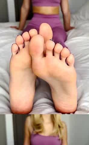 Linsey Dawn solo foot fetish