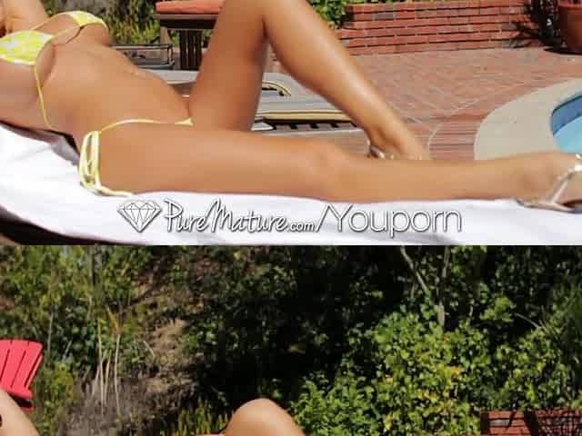 HD - PureMature Breasty Summer Brielle blasted by weenie by the pool