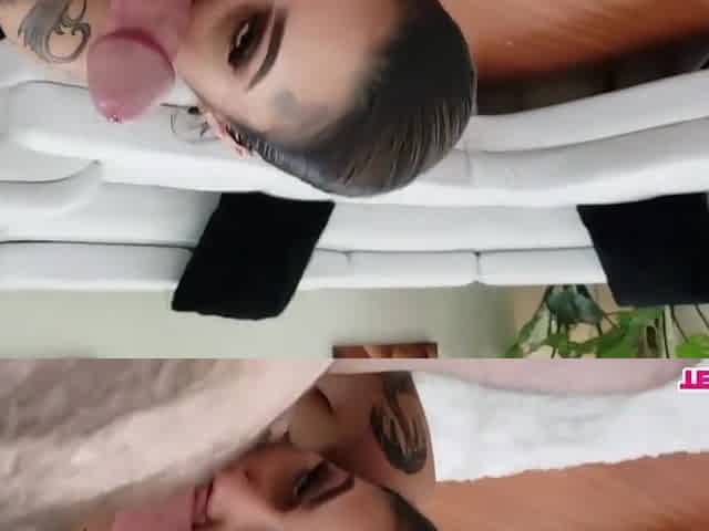Genevieve Quinn And Genevieve Sinn In Big Dick Pov Blowjob From
