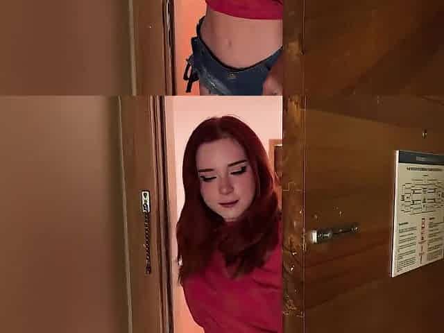 Redhead Wench Sucked and Screwed by a Stranger in a Hotel at a Seaside Resort