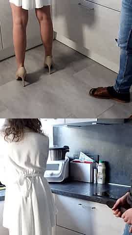 My Sexy Wife Did Not Expect Me to Fuck Her at the Kitchen