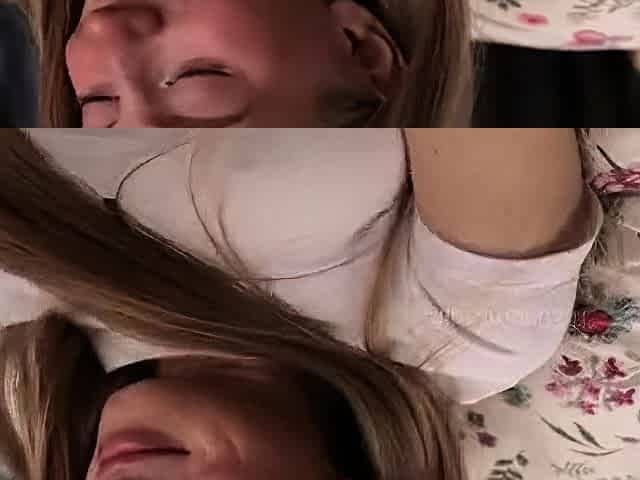 Blonde teen Sierras first erotic masturbation video