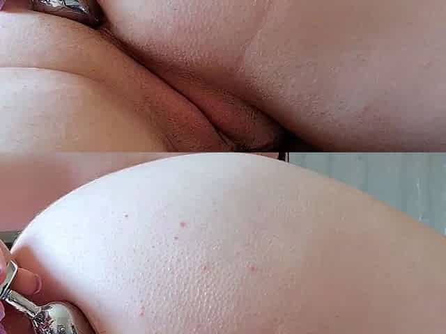 Pink pussy and ass kinky solo toy fun