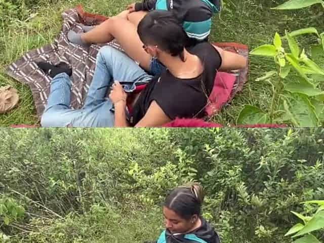 A walk in the woods ended with a sudden and very sexy romp - Spanish porn