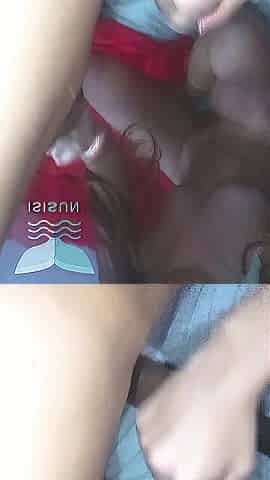 eating my lover's sperm - in front of a mirror glamorous and blond