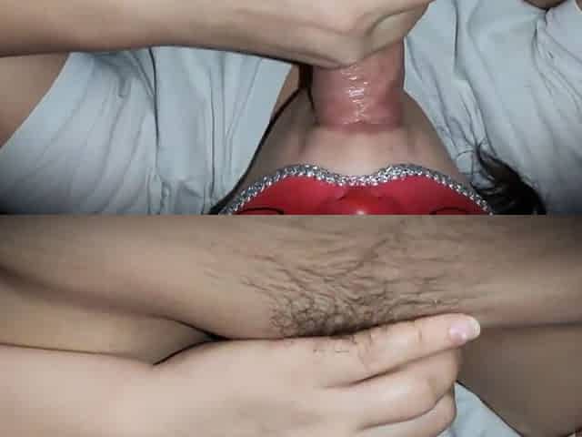 Stepsister caught after shower and eat my dragon rod