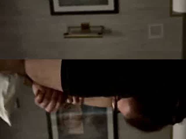 Horny amateur wife stroking a strangers cock in her hotel room