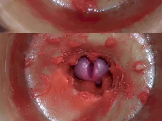 Camera Inside Unfathomable Cunt Captures Giant Spunk fountain of Goo 4k