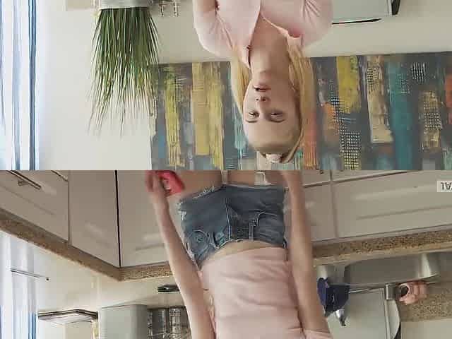 Charlotte Carmen And Catarina Petrov In Little Stepsister Swallows Stepbrothers Cum