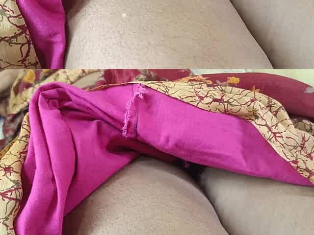 Red Color Saree Cheating Housewife 2