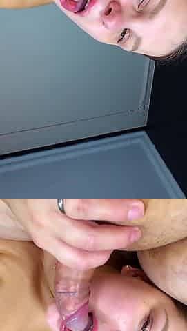 Hot Wife Sucking Cock and Swallowing Every Drop of Hot Sweet Cum