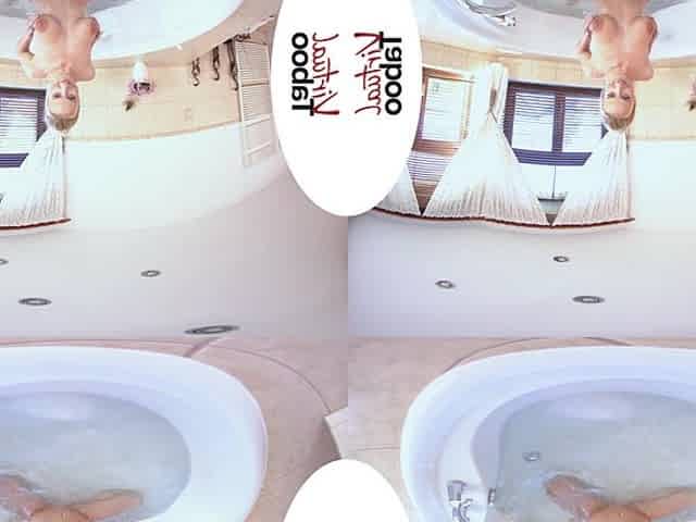 Nathaly Cherie VR Porn: Bathtime With MILF Natalie - VirtualTaboo