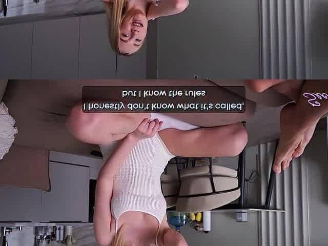 Gaming With Stepsis Turns Into "Don't Cum" Tugjob Defiance