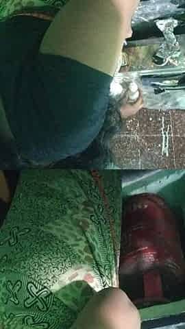 Saree Wearing New Aunty Talking
