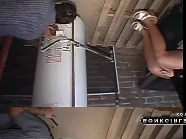 Plumber Bangs Big-Tit Brunette MILF Housegirl