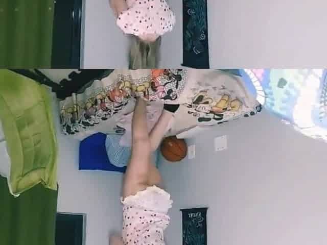 Masturbation solo female , slender gal playing and having a wonderful time