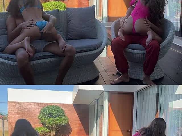 2 Couples Bang By The Pool at a Home Party