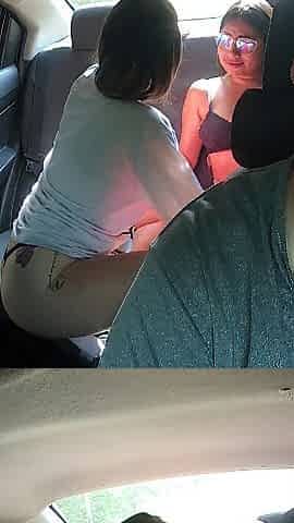 My lesbo allies screw in the car on the way home.